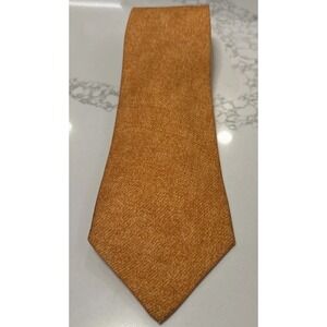 ESCADA TIE Necktie Orange Illusion  100% Silk Italy